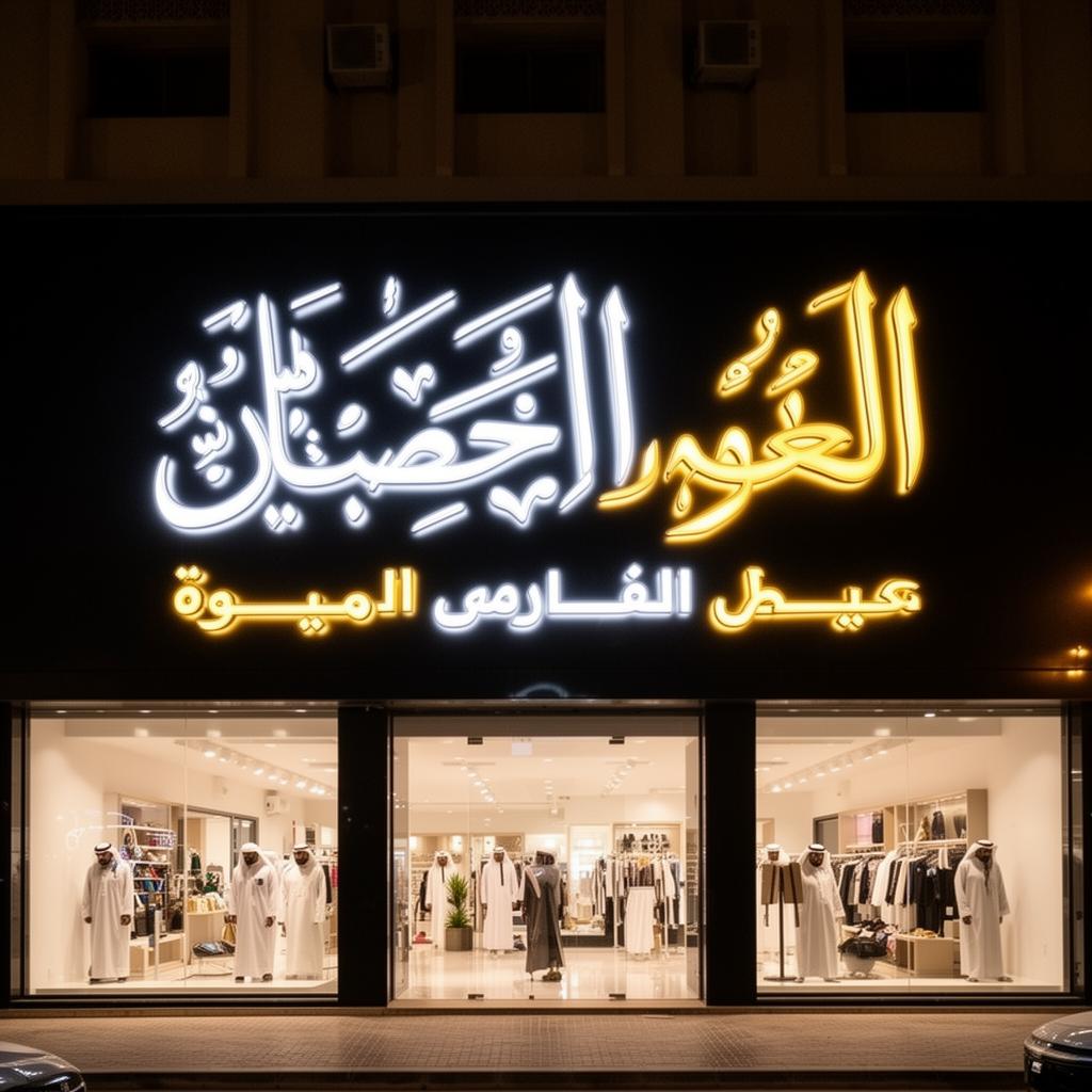 حروف مضيئة ذهبية فخمة
