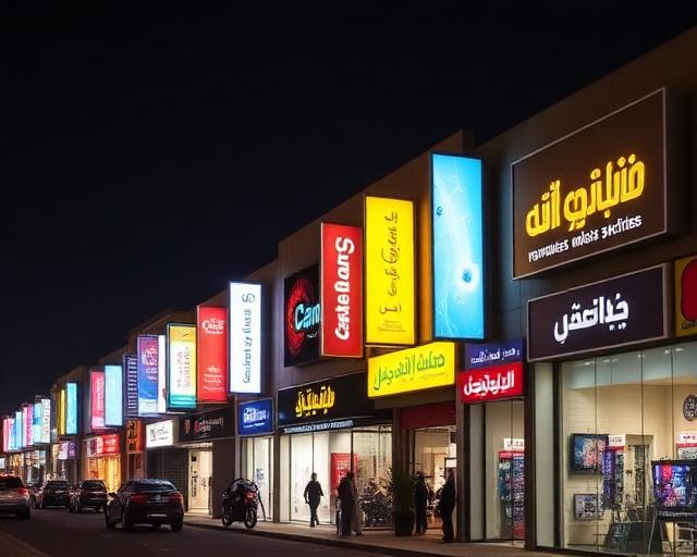 لوحة تجارية بارزة عالية الجودة